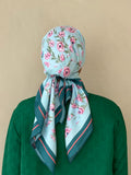 Pink blossoms scarf