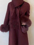 Maroon Luxe Coat