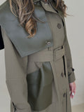 Olive  trench coat