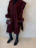 Maroon Luxe Coat