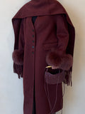 Maroon Luxe Coat