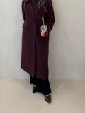 Burgundy coat