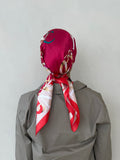 Red letter scarf