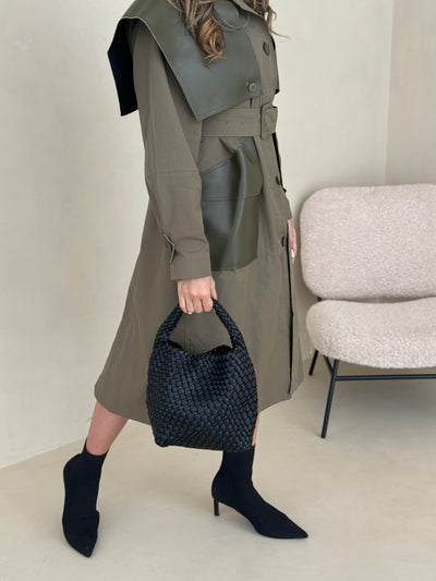Olive  trench coat
