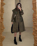 Olive  trench coat