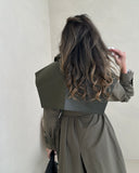 Olive  trench coat