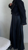 Black crop winter jacket
