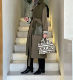 Olive  trench coat