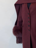 Maroon Luxe Coat