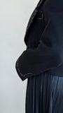 Black crop winter jacket