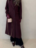 Burgundy coat