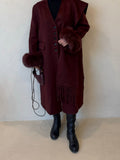 Maroon Luxe Coat