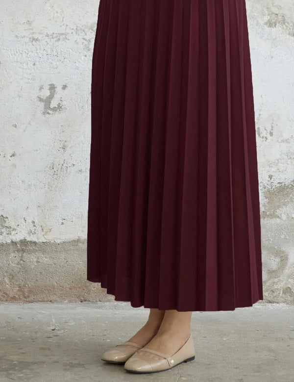 Burgundy skirt