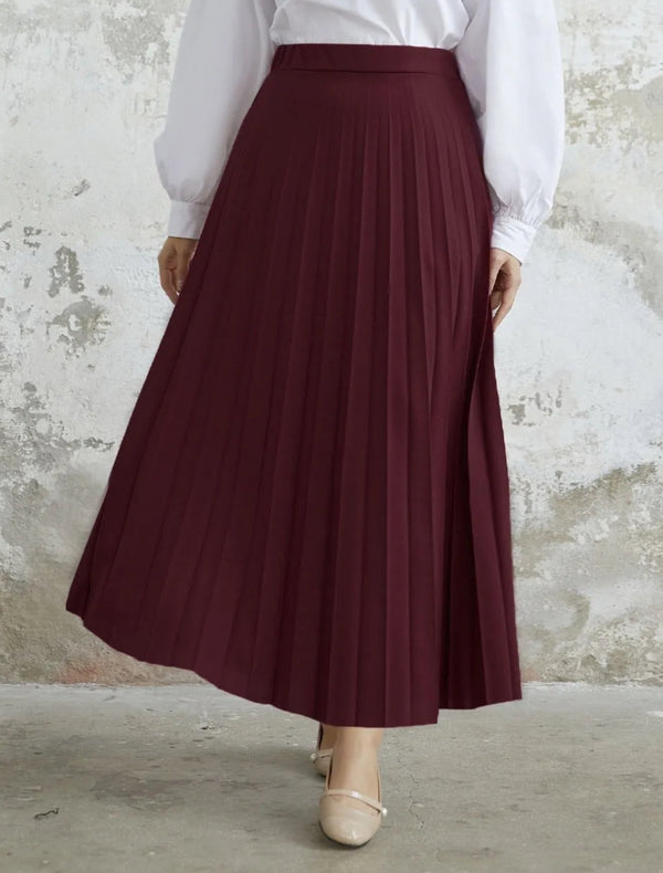 Burgundy skirt