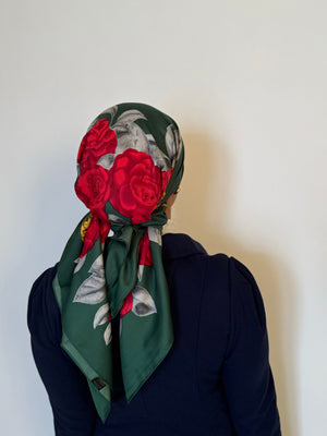 red rose scarf