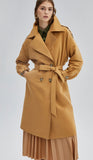 Camel trench coat