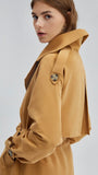 Camel trench coat