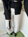 Woolen light gray pant