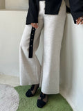 Woolen light gray pant