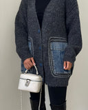 Oversize jeans pocket jacket